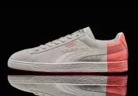 puma suede platform metallic suede back rose